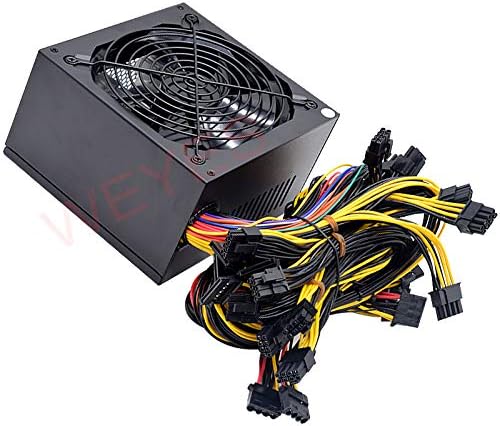 אספקת חשמל של 2000W PSU למחשב 8 כריית כרטיסי מסך כריית ביטקוין כורה ATX PC 110V-220V ETH ETC ZEC ZCASH DGB XMR