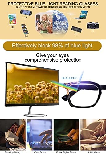 אוקסי קיארי 5.0 כוח כחול אור חסימת קריאת משקפיים לנשים אנטי מחשב בוהק לחץ בעיניים אביב ציר קוראי
