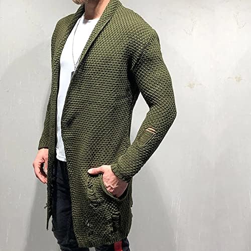 ADSSSDQ קפוצ'ונים סוודר, פלוס מעילים בגודל גברים אופנה חורפית שרוול ארוך שרוול ארוך ז'קט צוואר גולף מתאים לאמצע משקל 5