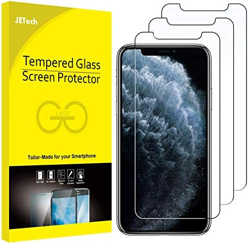 מגן מסך ג 'טק לאייפון 11 פרו מקס ואייפון אקס מקס 6.5 אינץ', סרט זכוכית מחוסמת, 2 חבילות