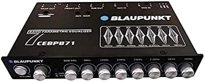 Blaupunkt CEBP871 7-Band Audio Equalizer גרפי עם קלט עזר קדמי 3.5 ממ, קלט עזר RCA אחורי וכניסות רמקול ברמה גבוהה